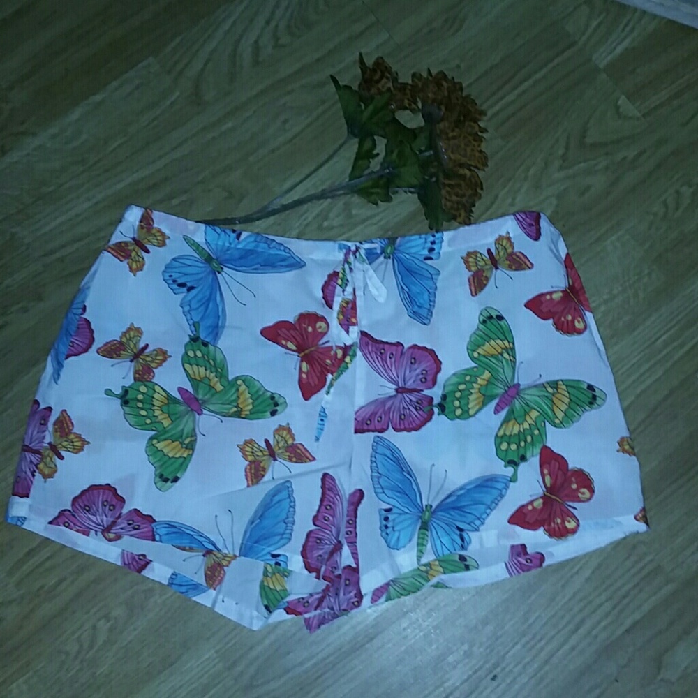 Cute butterfly sleep shorts sz sm